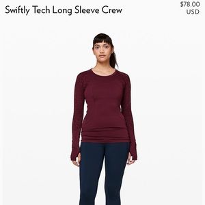 Lululemon long sleeve crew